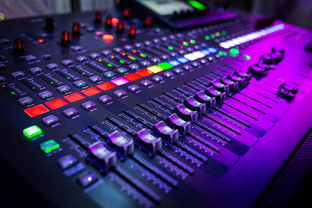 sound mixer control panel